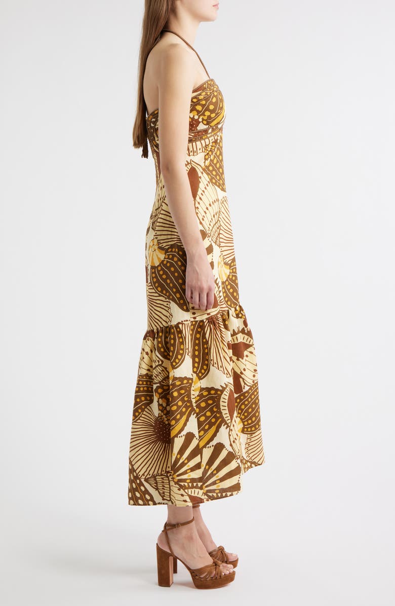 Shell Mix Sand Linen Dress