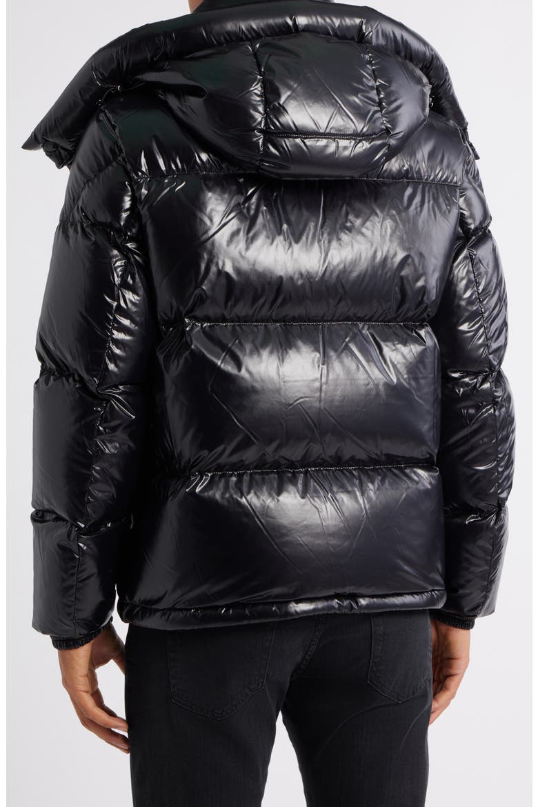 Montbeliard Short Down Jacket, Alternate, color, BLACK