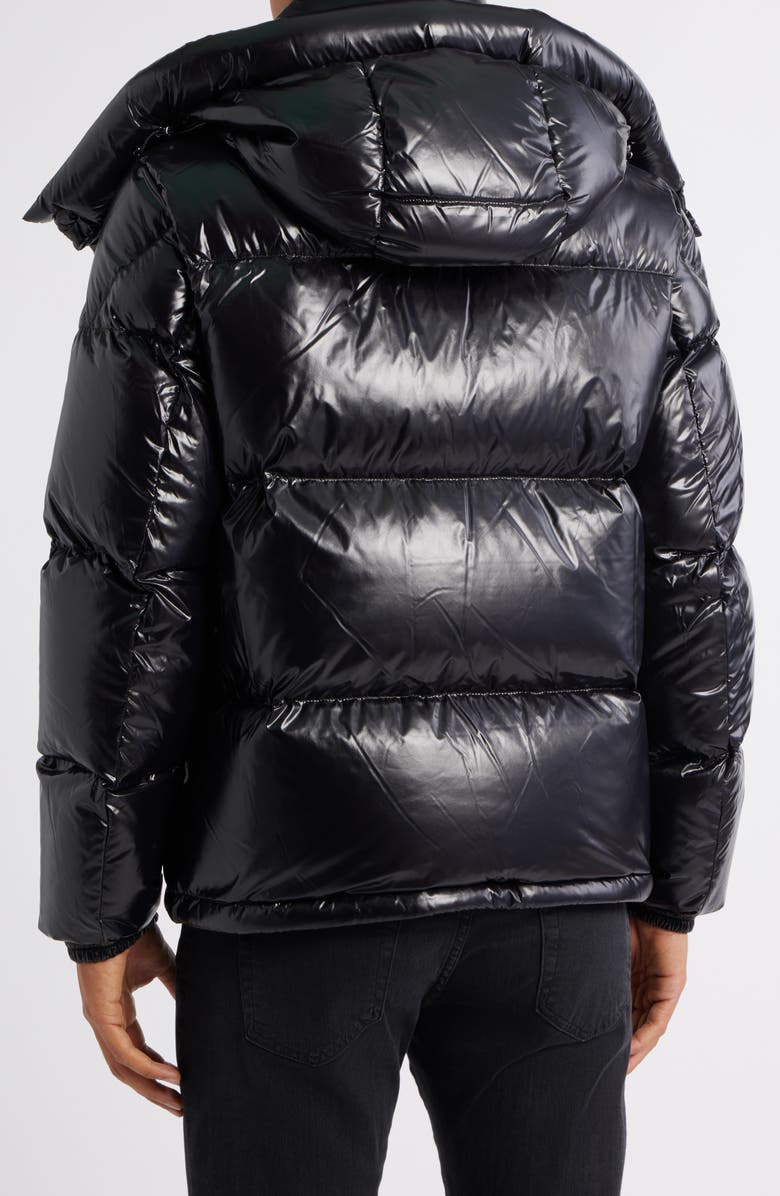 Moncler Montbeliard Short Down Jacket, Alternate, color, Black