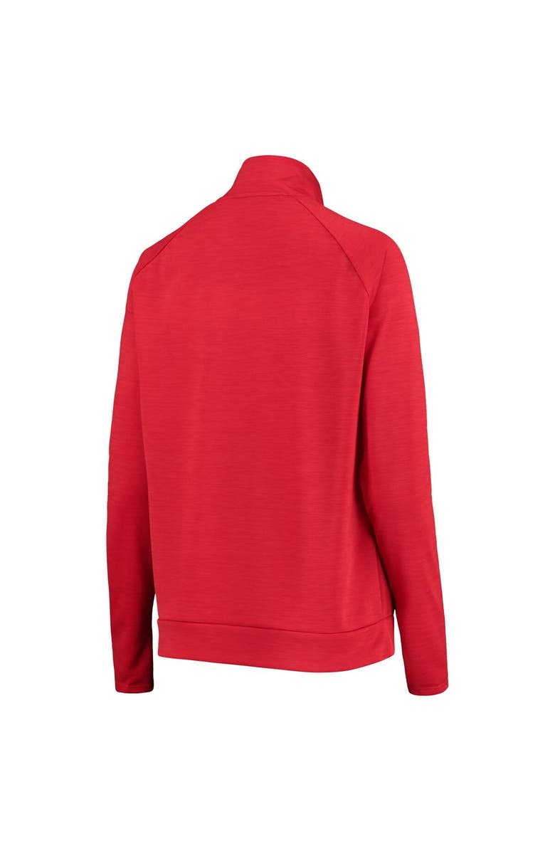 Nike Women's Nike Scarlet Ohio State Buckeyes Pacer Raglan Performance Quarter-Zip Jacket, Alternate, color,