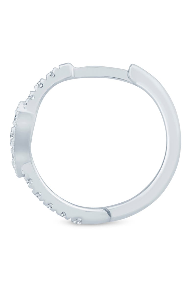 Diamond Hoop Earrings - 0.16ct., Alternate, color, WHITE