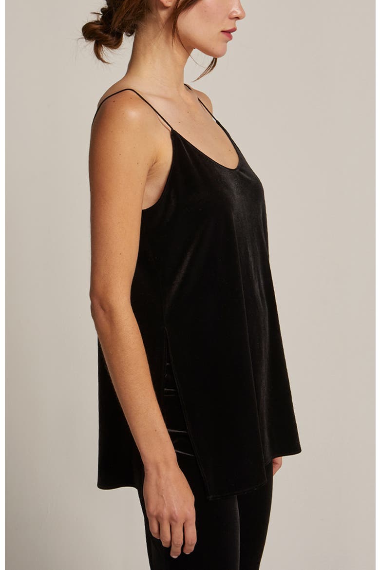 Velvet Cami Top, Alternate, color, Black