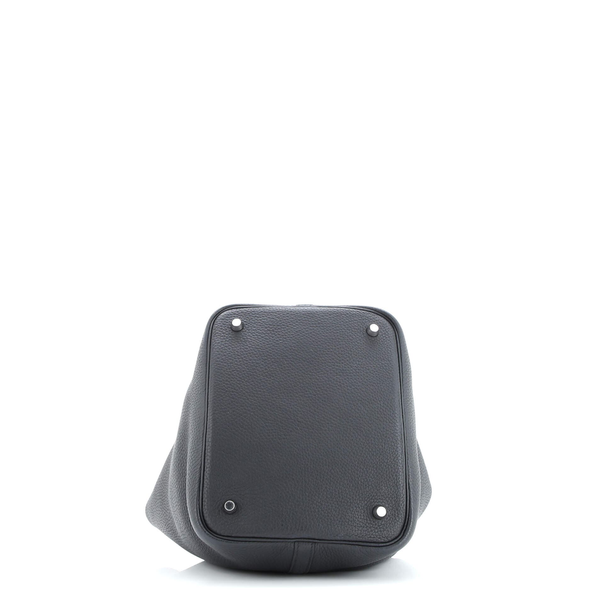 Pre-Owned Hermes Picotin Lock Bag Clemence MM, Alternate, color, Noir