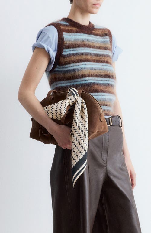 & Other Stories Stripe Wool & Mohair Blend Sweater Vest In Brown