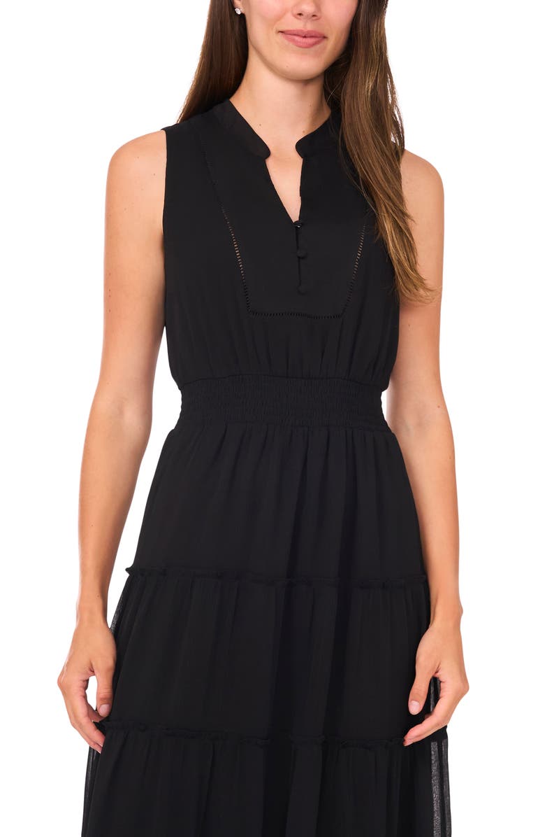 Halogen<sup>®</sup> Sleeveless Maxi Dress, Alternate, color, Rich Black