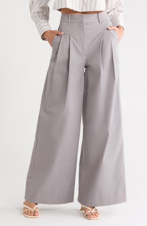 Juliana Wide Leg Pleated Pants