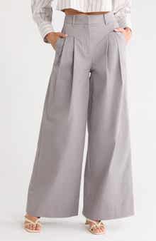 Derek Lam 10 Crosby Juliana Wide Leg Pleated Pants