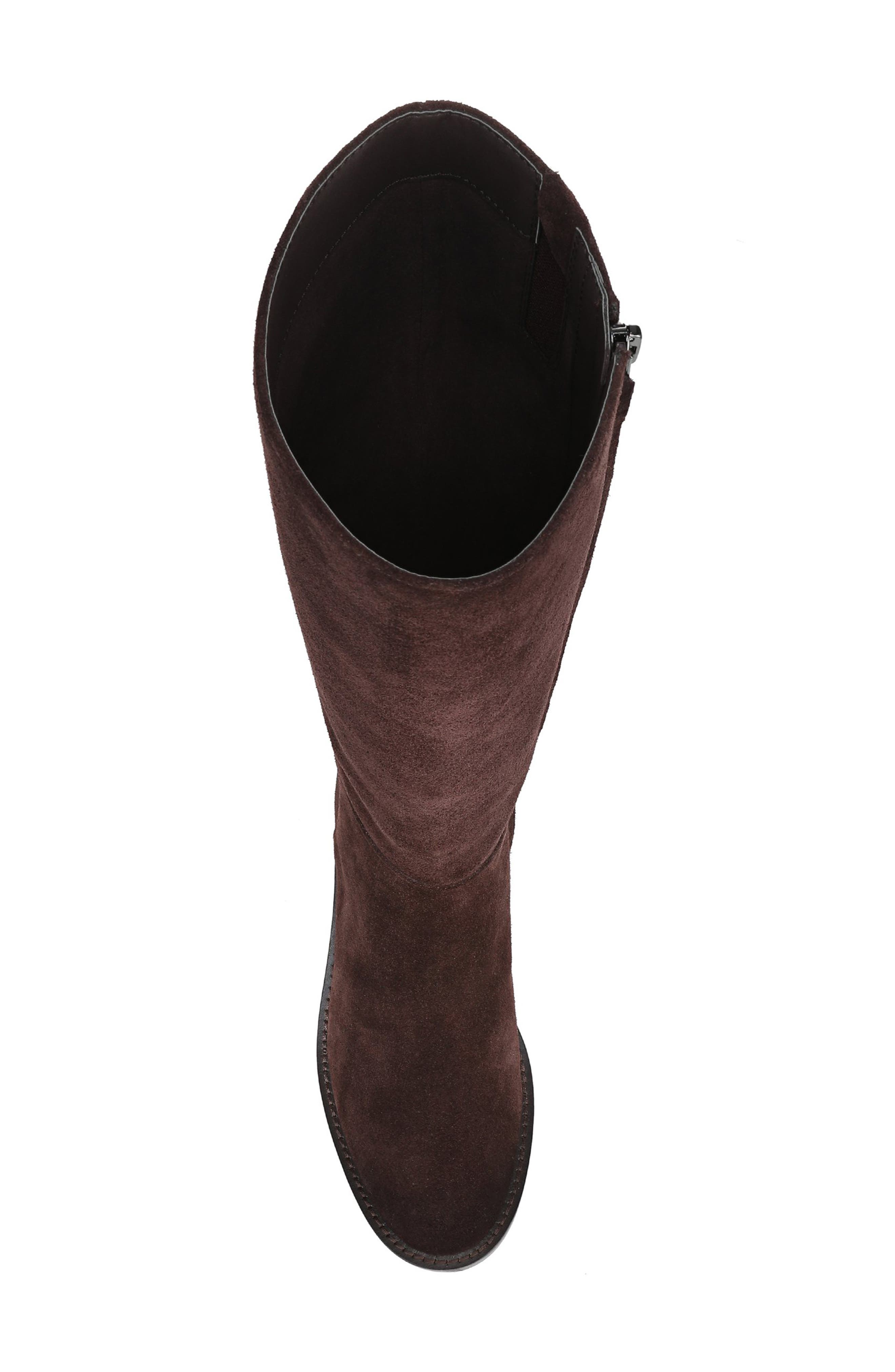 Sam Edelman Milla Knee High Boot, Alternate, color, Cafe Noir Suede