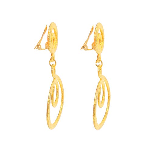 Susan Caplan 1980s Vintage Stylised Clip-on Earrings