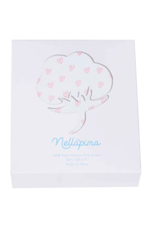 Nellapima Baby Girl Cotton Crib Sheets in Pink Heart  product