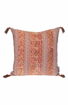 PARKLAND COLLECTION Tassel Trim Square Accent Pillow