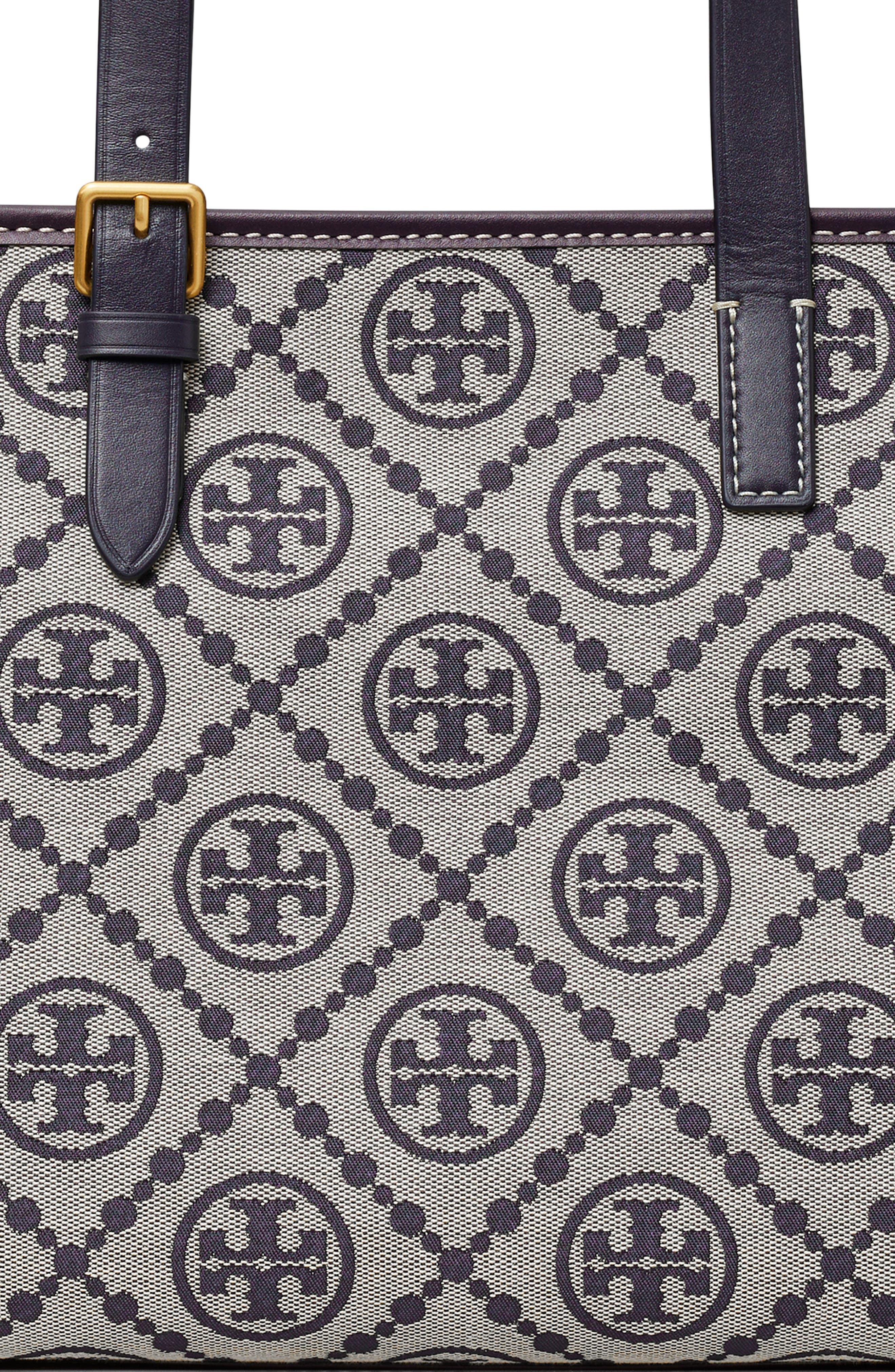 Tory Burch T Monogram Small Jacquard Tote, Alternate, color, 