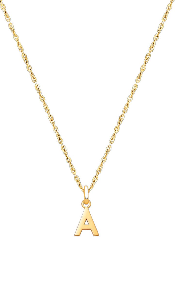 Tiny Blessings 14K Gold Modern Initial 12-14" Necklace, Main, color, 14K Gold - A