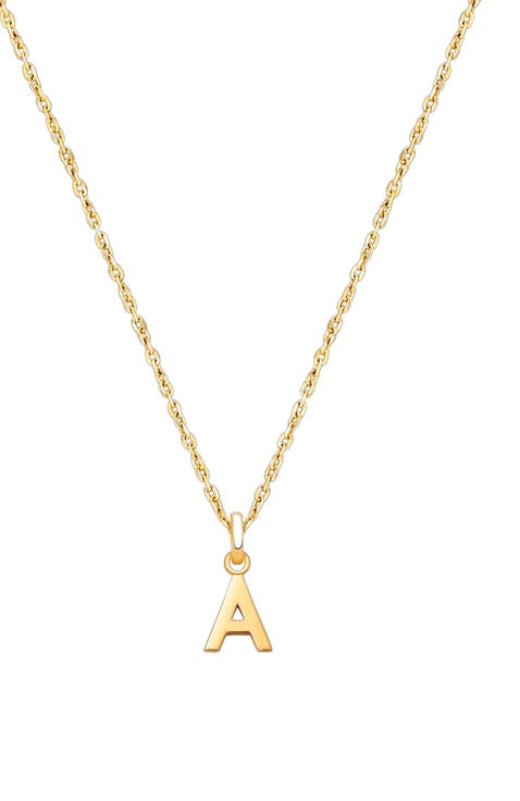 14K Gold Modern Initial 12-14" Necklace