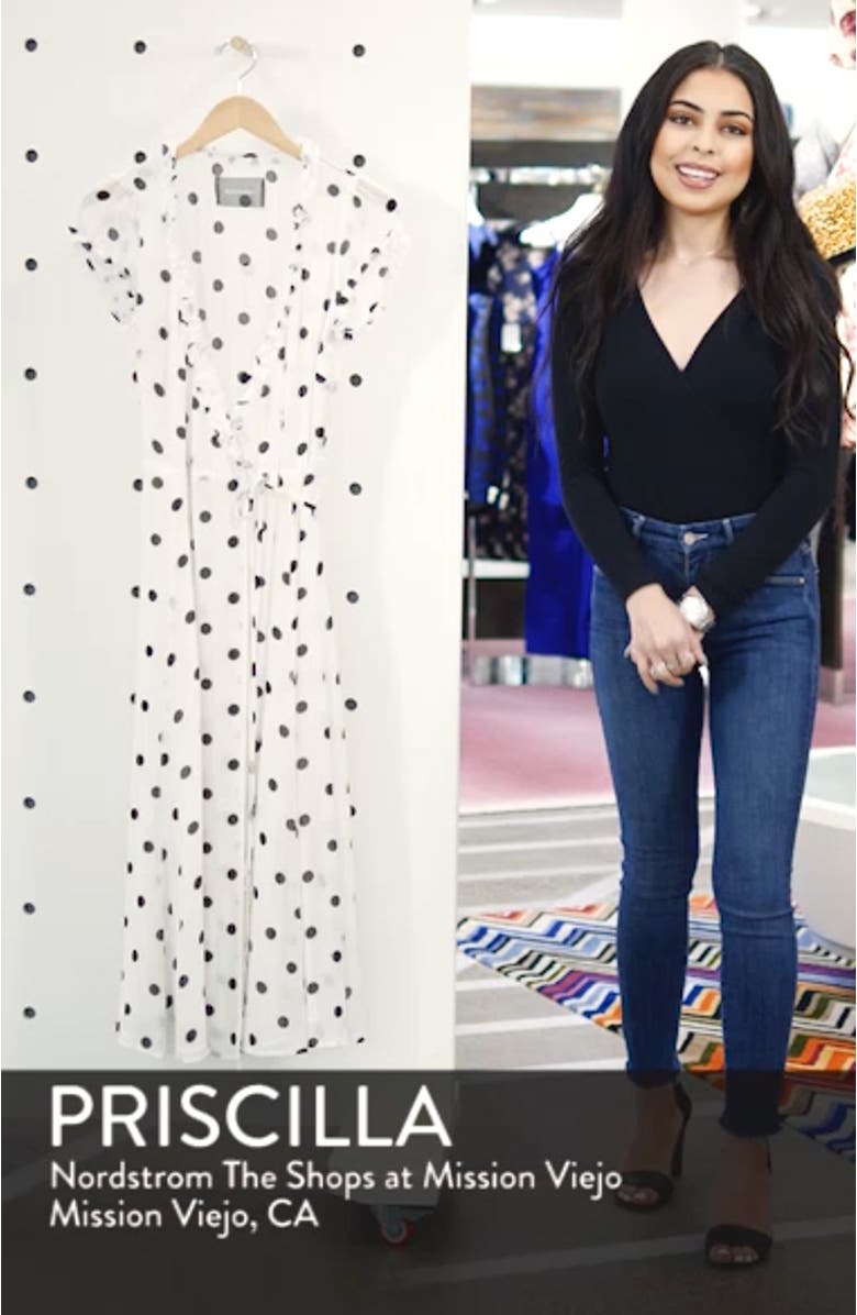 Gwenyth Polka Dot Wrap Dress, sales video thumbnail