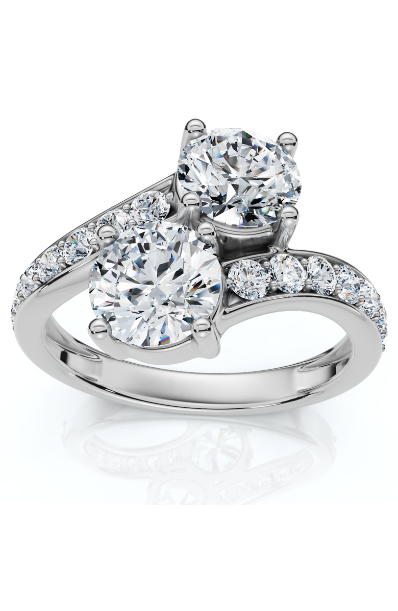 Bliss Diamond 2.40Ct Forever Us 2-Stone Diamond Ring 14k Gold Lab Grown EF/VS, Main, color, 