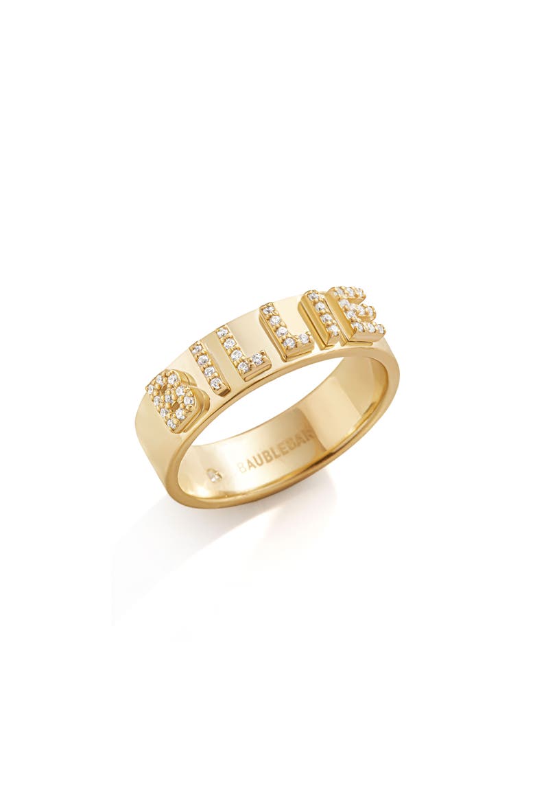 Custom Block Ring, Main, color, GOLD
