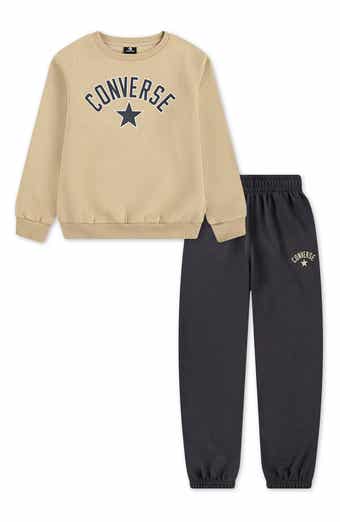 Converse Kids' Logo Fleece Graphic Sweatshirt & Joggers Set