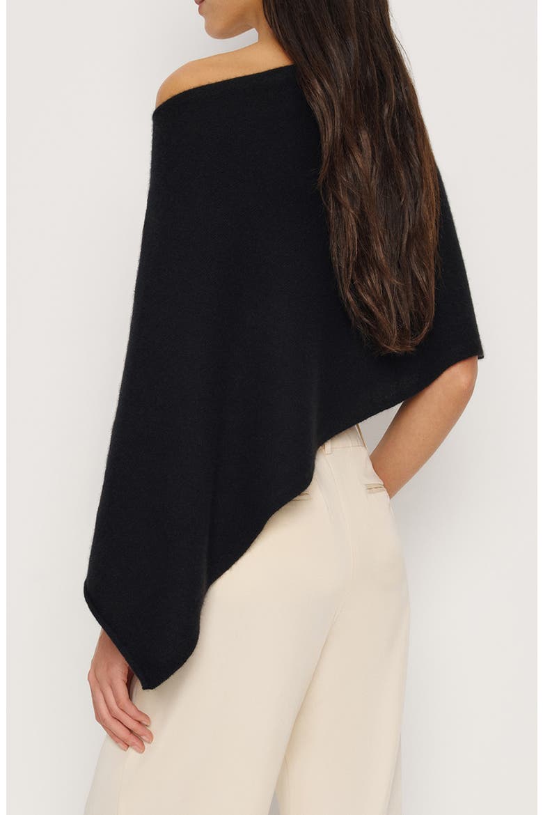 Alden Cashmere Poncho, Alternate, color, BLACK