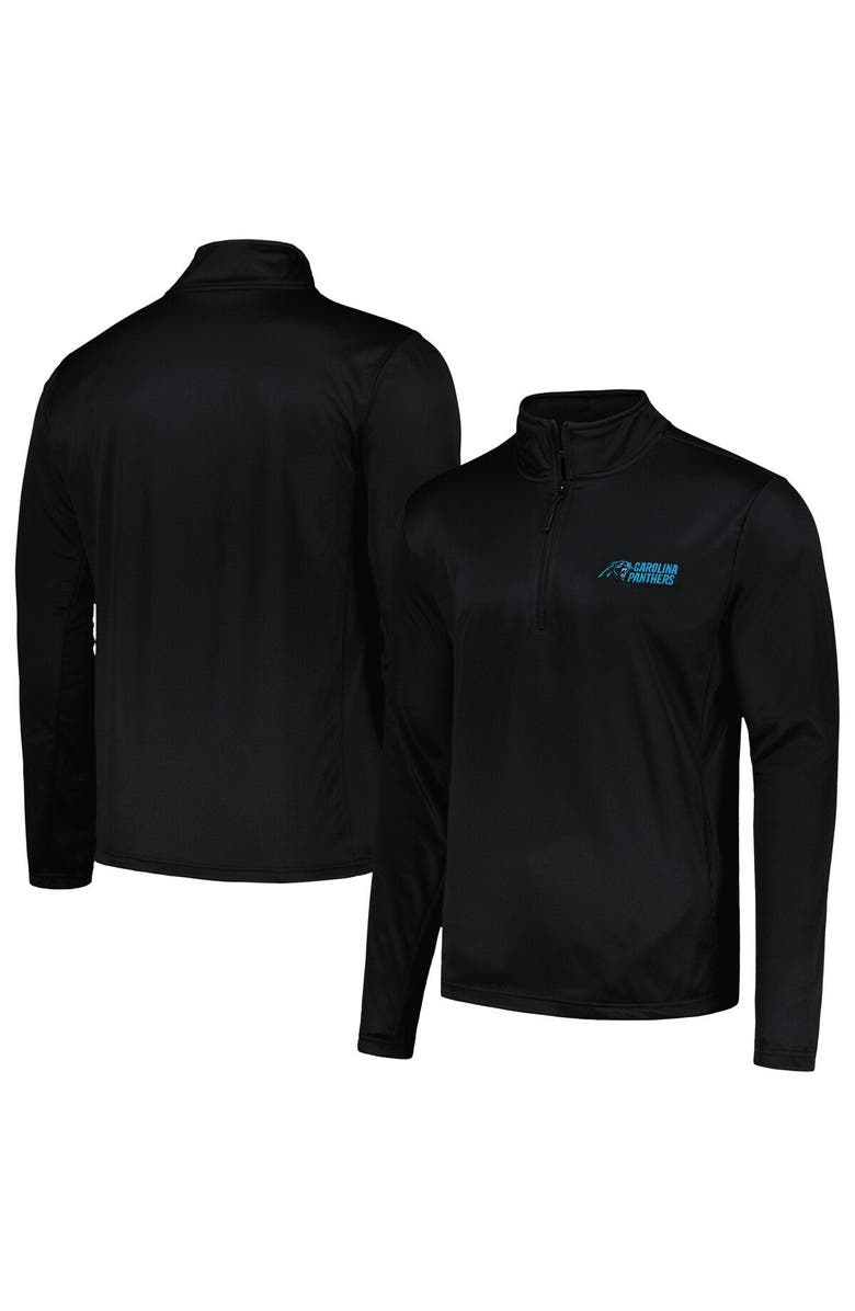 DUNBROOKE Men's Dunbrooke Black Carolina Panthers All-Star Tech Quarter-Zip Top, Main, color, Black