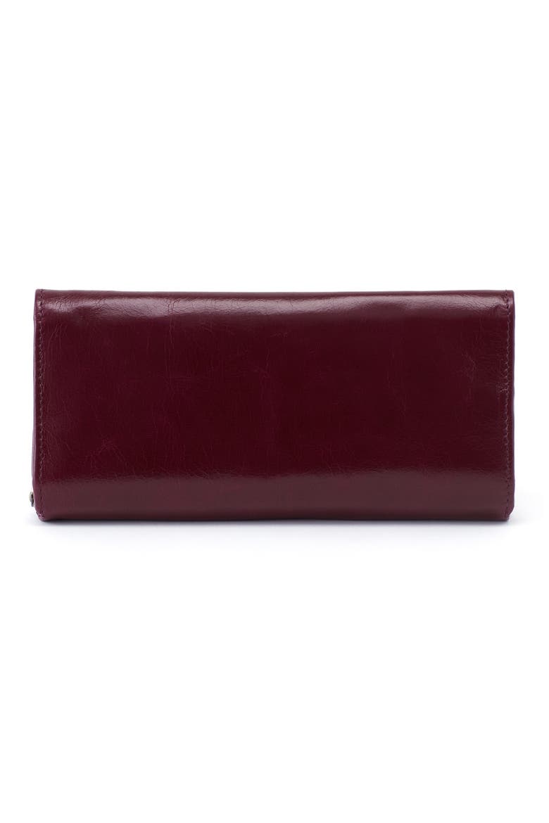 Rachel Leather Frame Wallet, Alternate, color, EGGPLANT