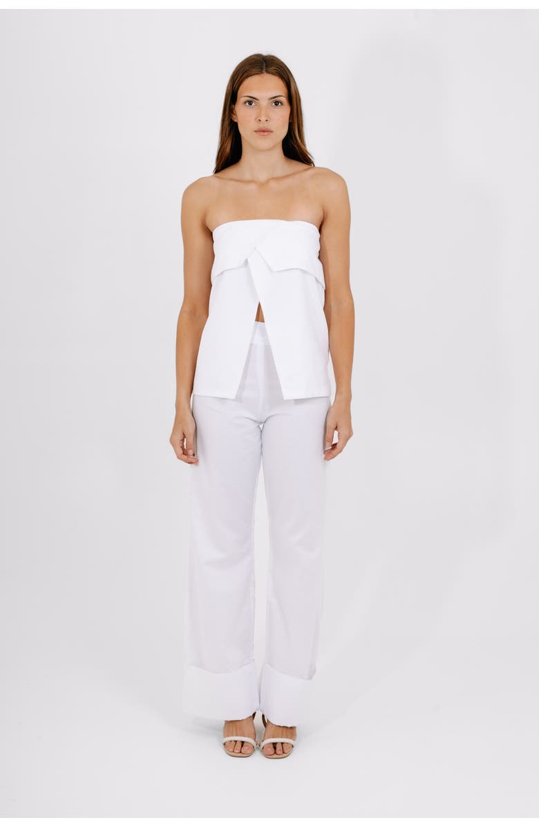 Valentina Gordon Breeze Wide-Leg Pants, Alternate, color, White