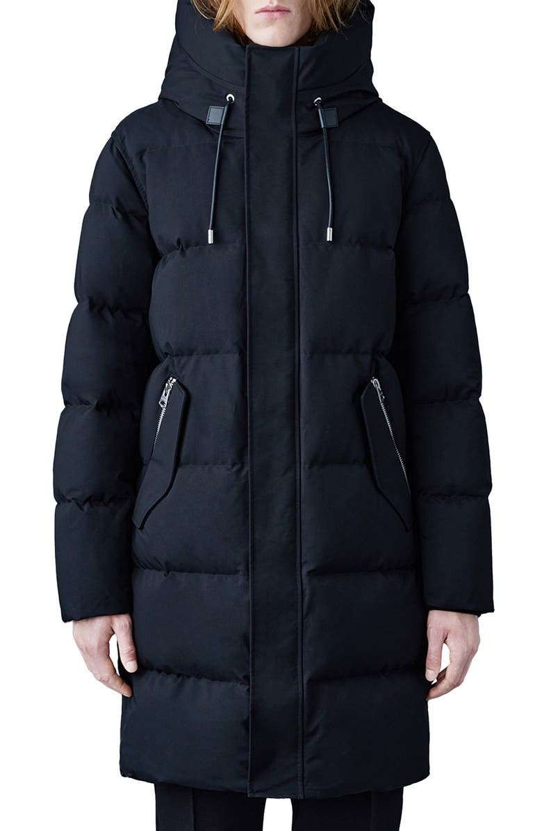 Mackage Antoine Windproof & Water Resistant Down Coat with Removable Bib, Main, color,