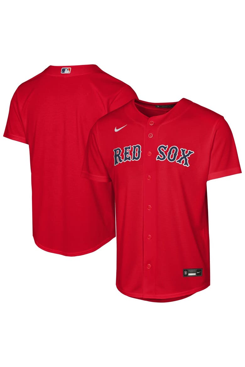 Youth Nike Red Boston Red Sox Alternate Replica Jersey, Main, color, Red