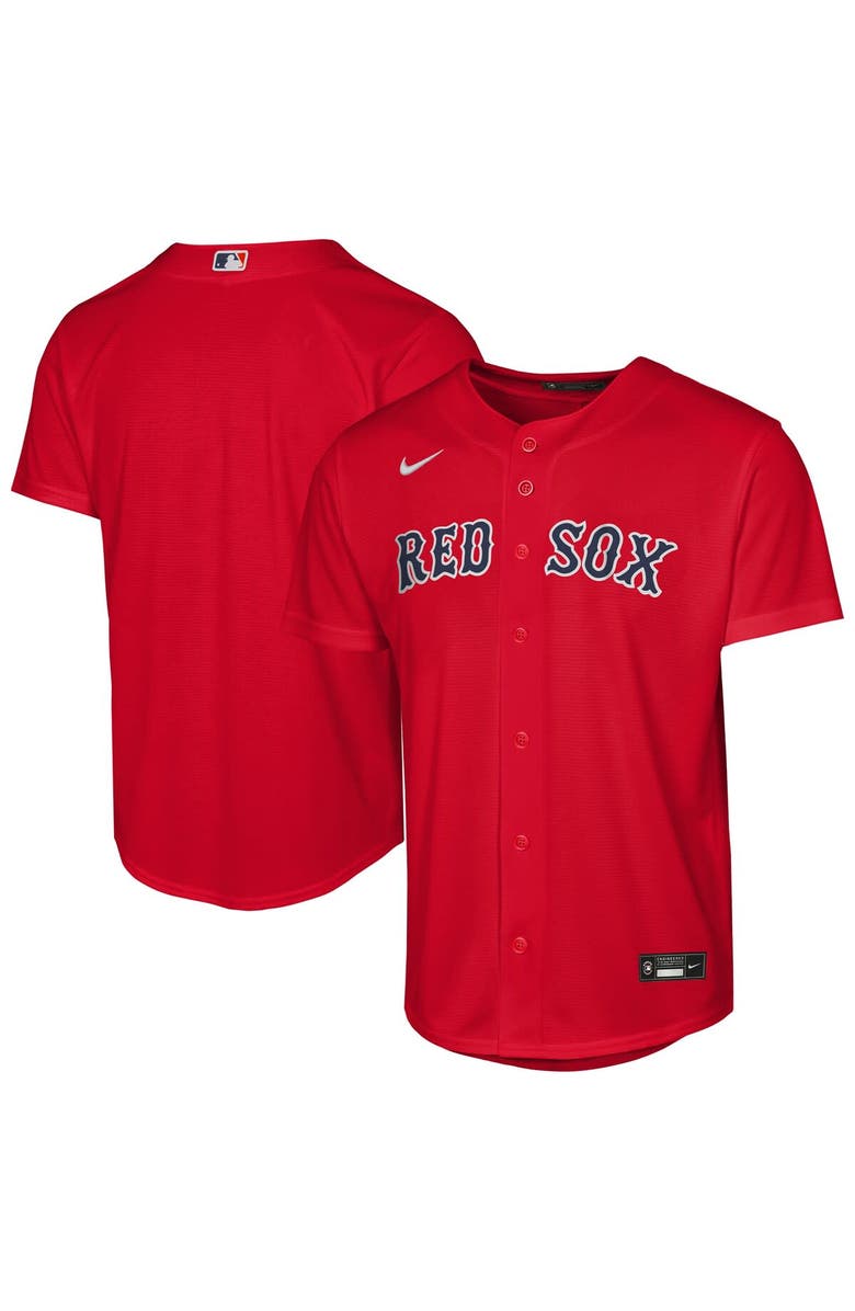 Nike Youth Nike Red Boston Red Sox Alternate Replica Jersey, Main, color, Red