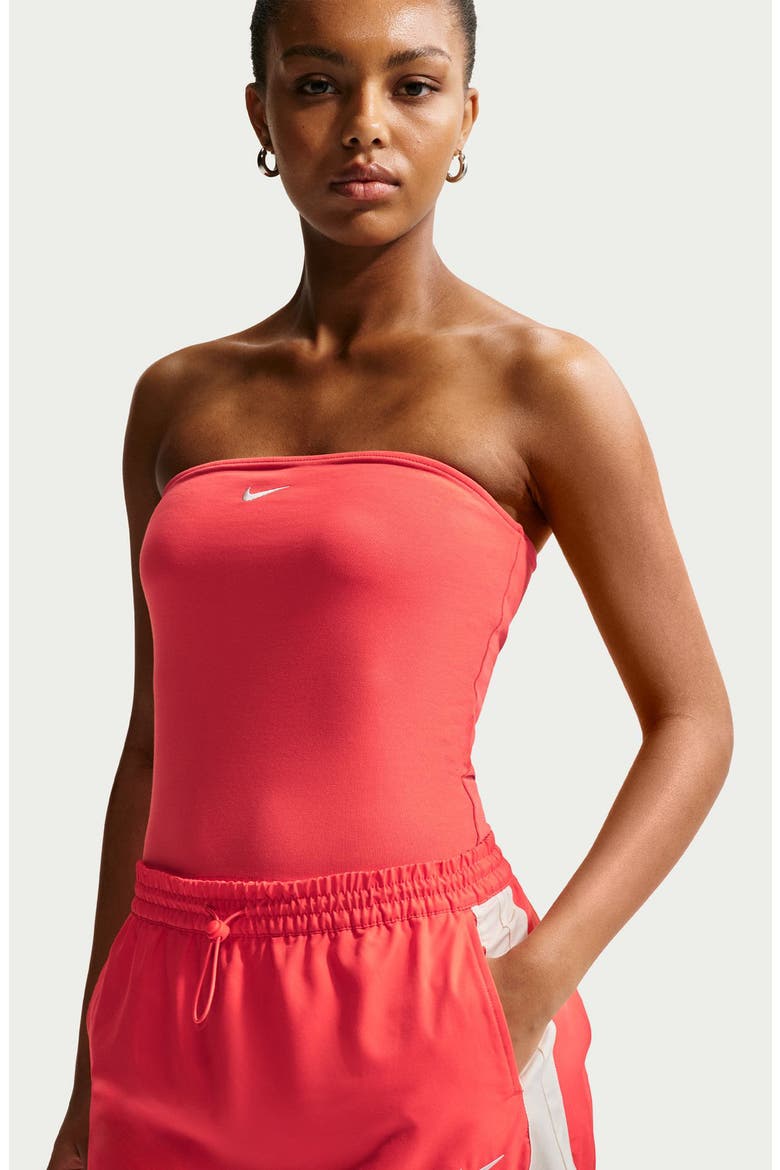Sportswear Street Mid Rise Mini Skirt, Alternate, color, LIGHT CRIMSON/ CHALK/ CHALK