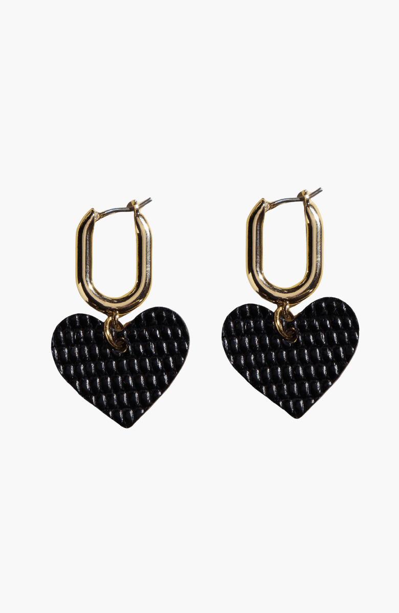 Nickel & Suede Quinn Earrings, Main, color, Gold