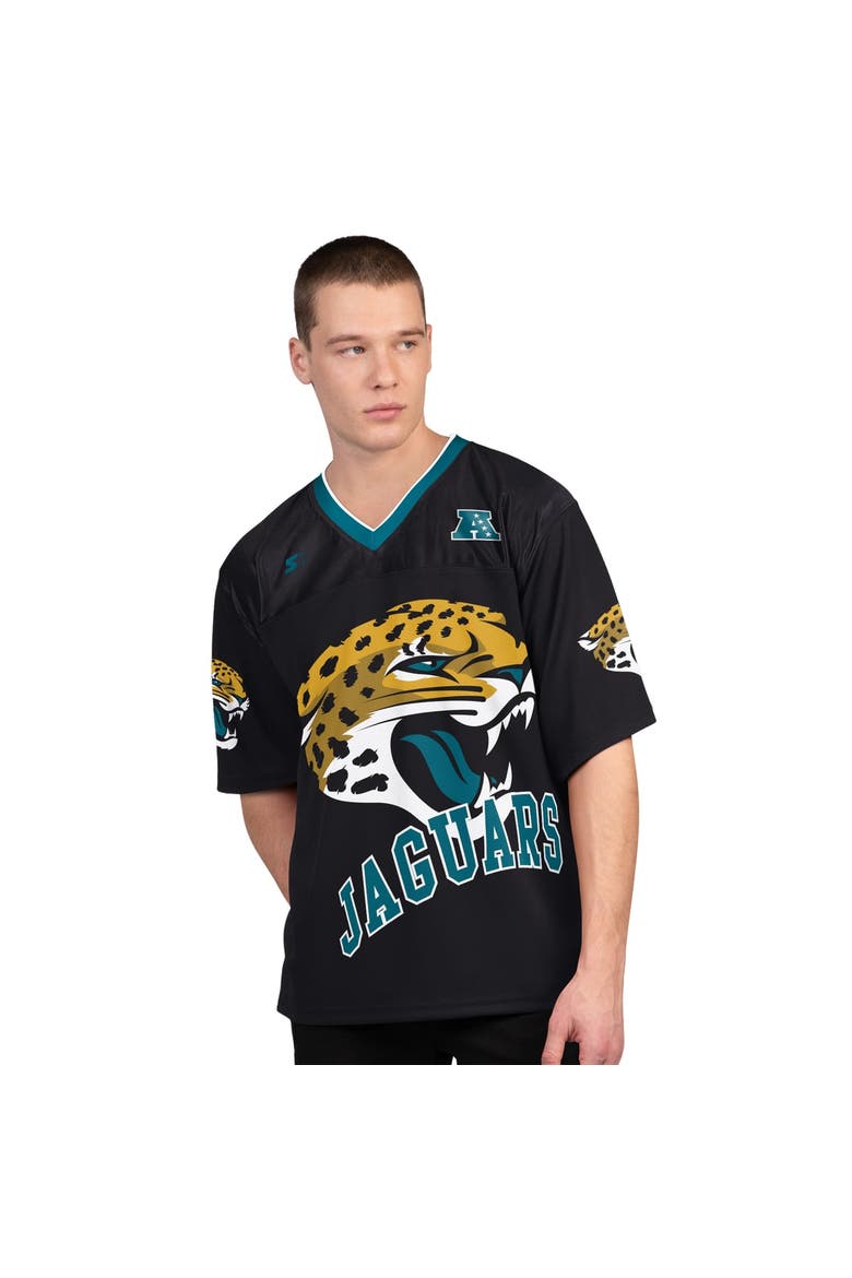 Men's Starter Black/White Jacksonville Jaguars Short Sleeve & Long Sleeve T-Shirt Combo Pack, Alternate, color, Black