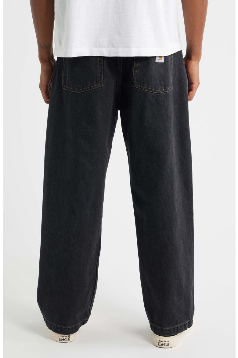 Brandon Loose Straight Leg Jeans, Alternate, color, BLACK STONE WASHED