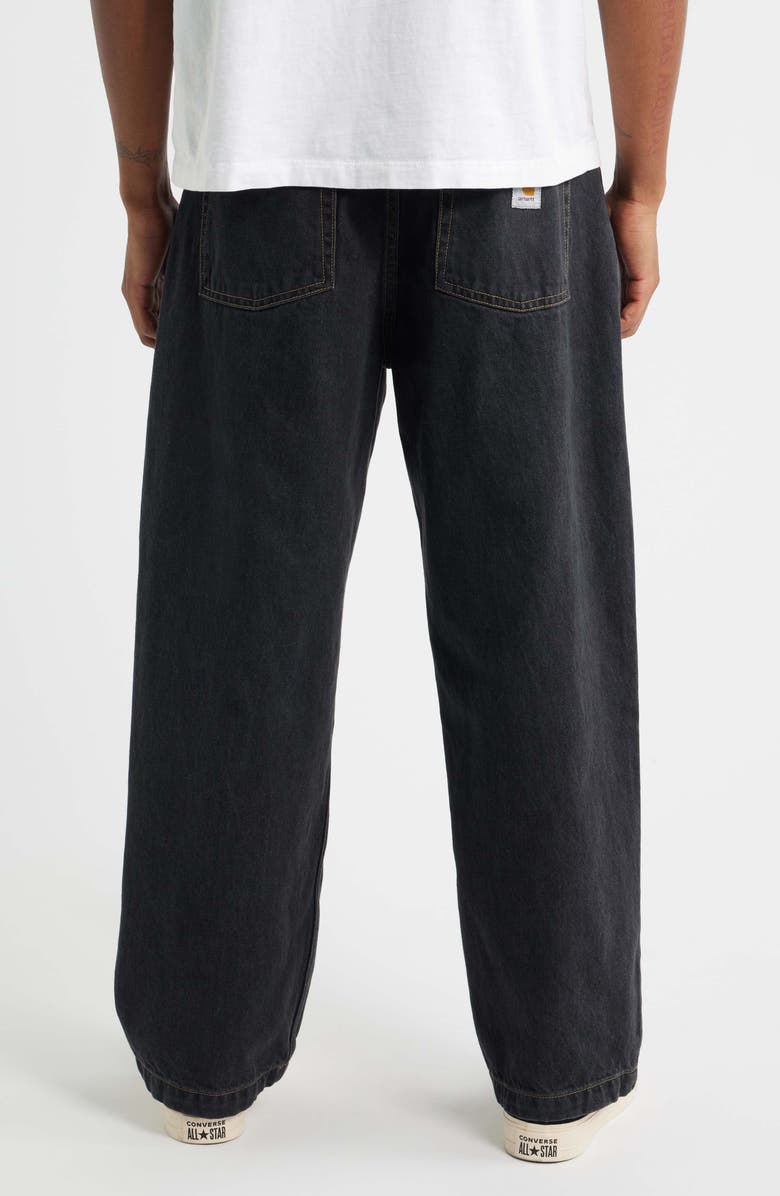 Carhartt Work In Progress Brandon Loose Straight Leg Jeans, Alternate, color, Black Stone Washed