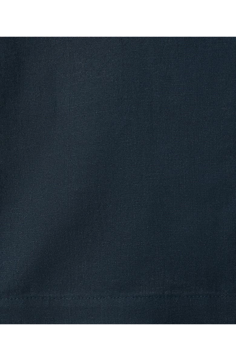 MANGO TEEN Kids' Flowy Straight Leg Linen Blend Pants, Alternate, color, Navy