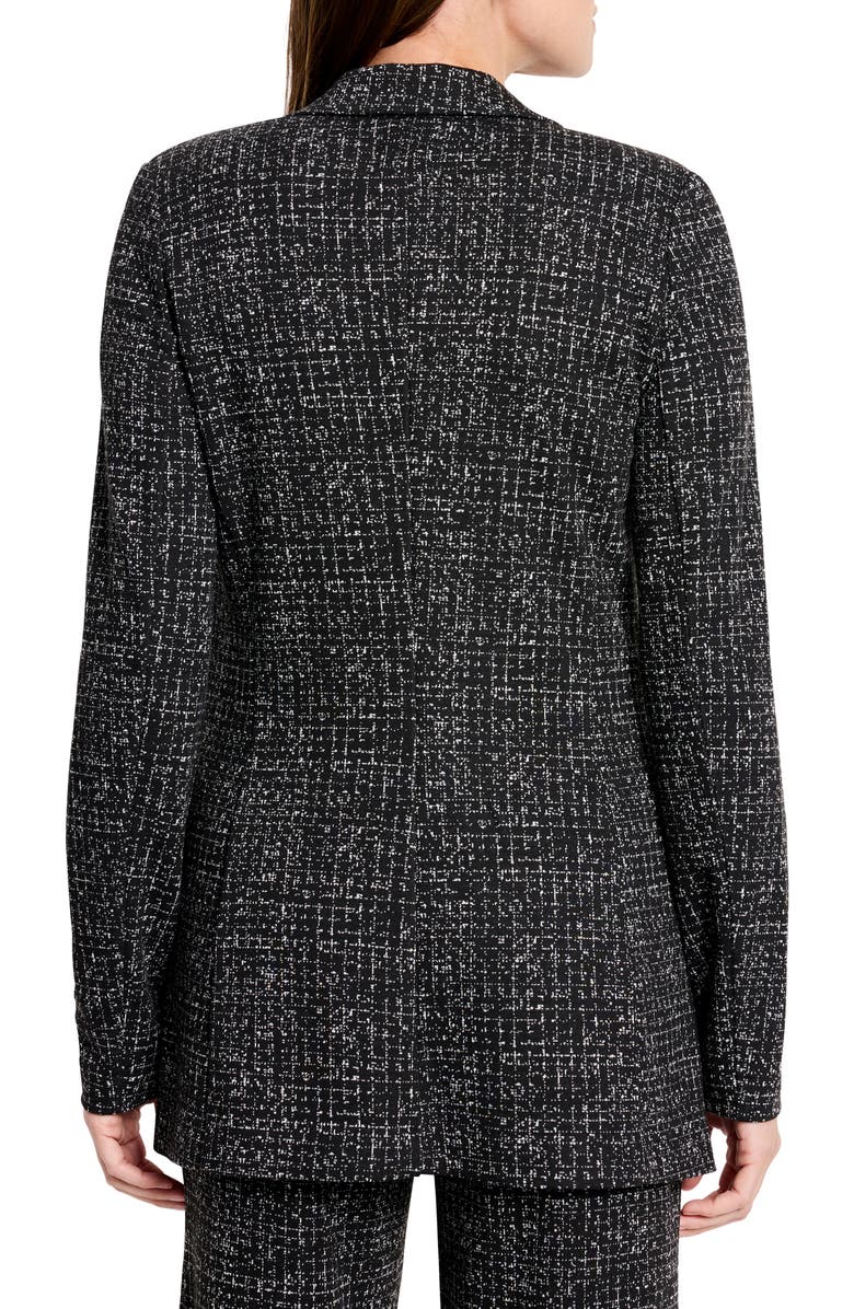 NIC+ZOE Dotty Grid Zip Pocket Blazer, Alternate, color, Black Multi