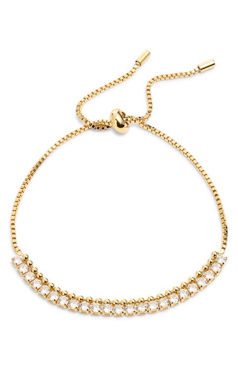 Cubic Zirconia Adjustable Tennis Bracelet