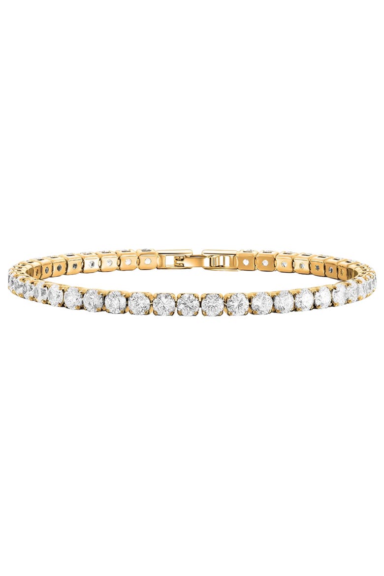 Round Cut Tennis Bracelet, Main, color, Gold
