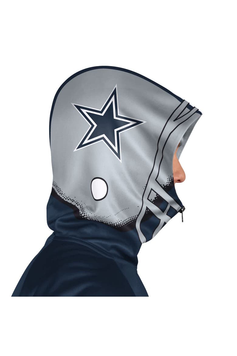 Men's Pro Player Navy/Gray Dallas Cowboys Helmet Full-Zip Hooded Track Jacket, Alternate, color, Navy