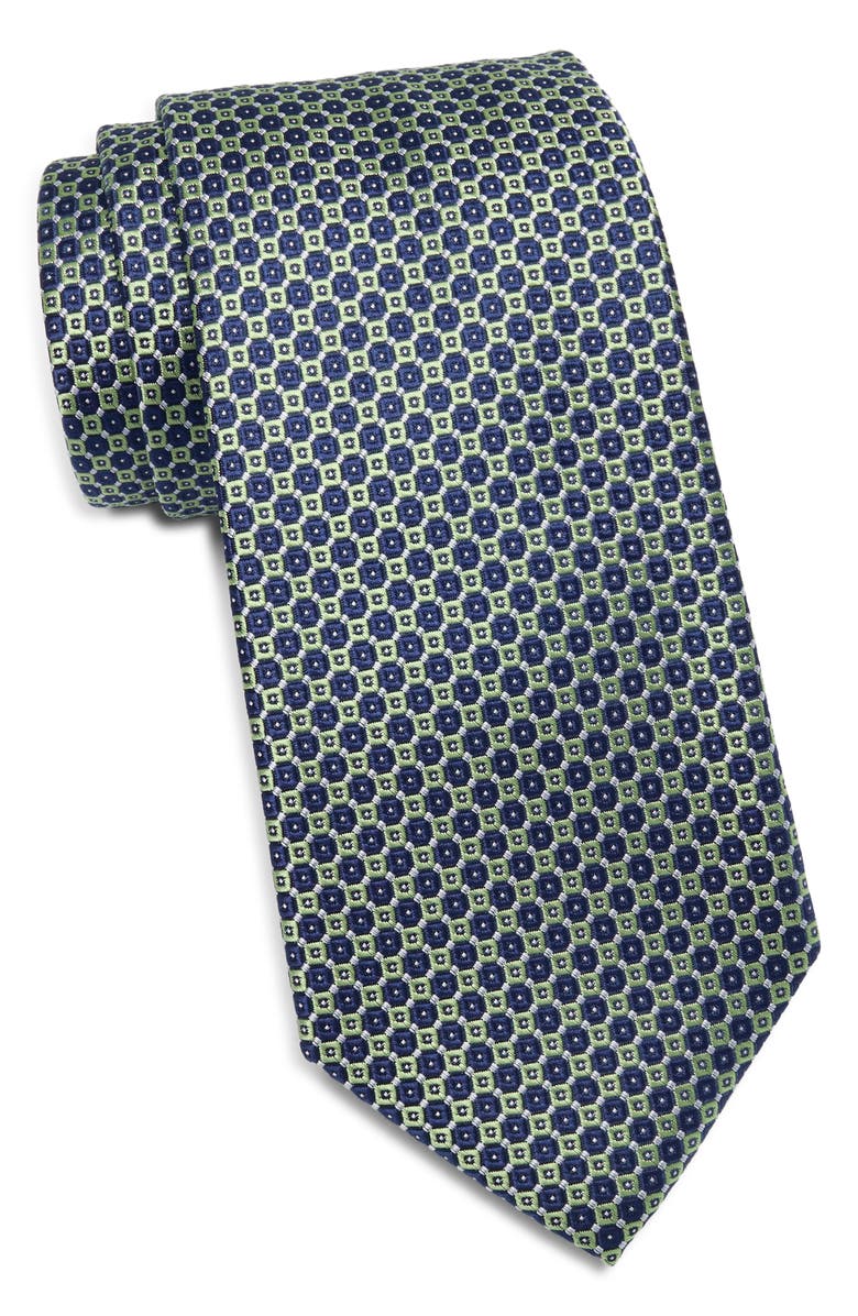 Tommy Hilfiger Braga Geometric Tie, Main, color, Green