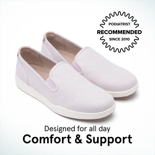 Abeo Encore Slip On In Lilac Canvas - Metatarsal