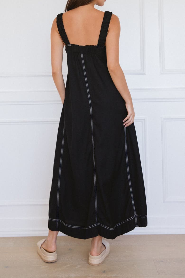 Stitched Up Maxi Dress, Alternate, color, Black