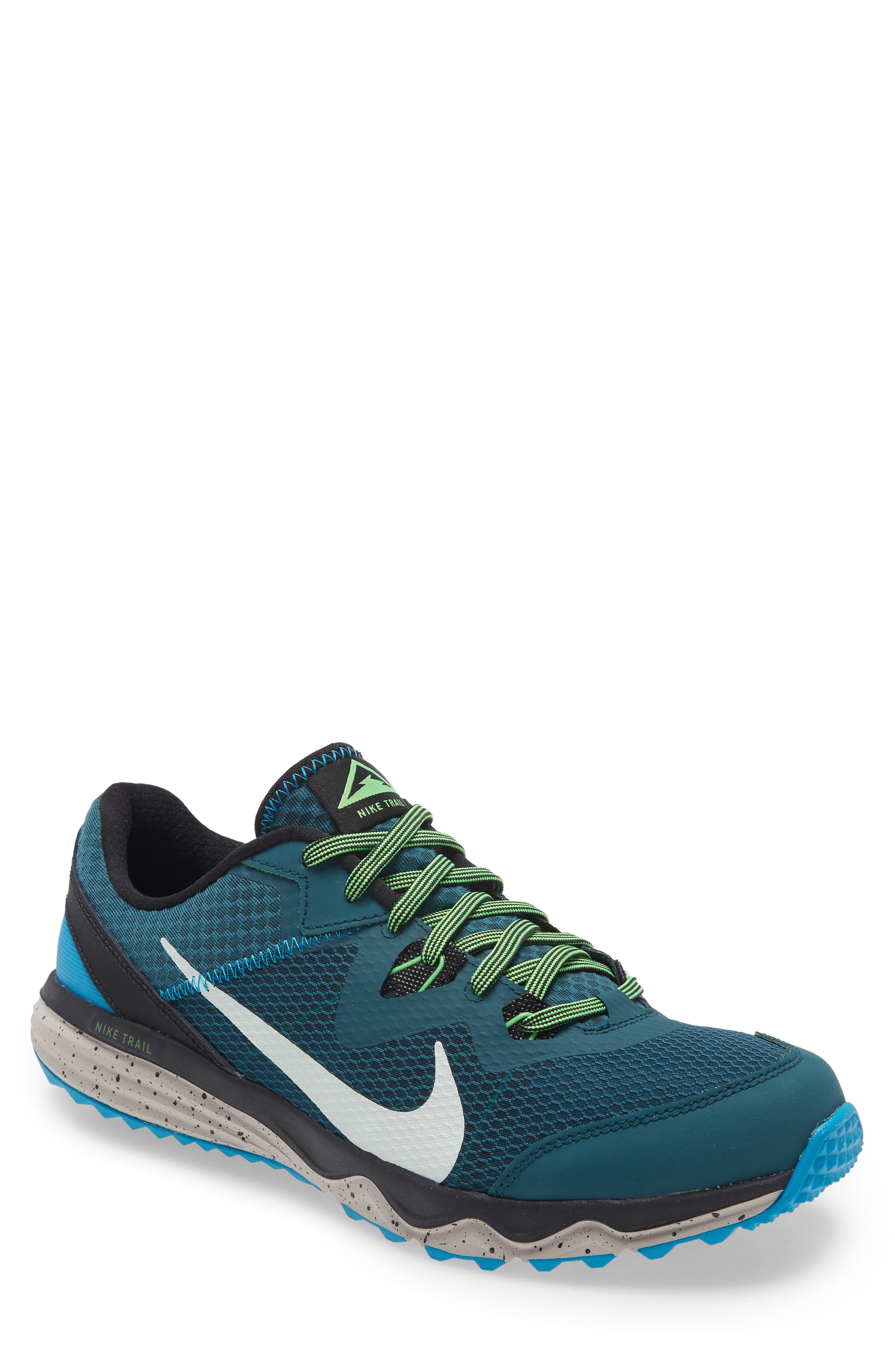 Juniper Trail Running Shoe, Main, color, 301 DKTLGR/LT SIL