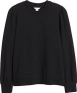 Caslon® Puff Shoulder Sweatshirt