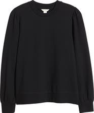 Caslon® Puff Shoulder Sweatshirt