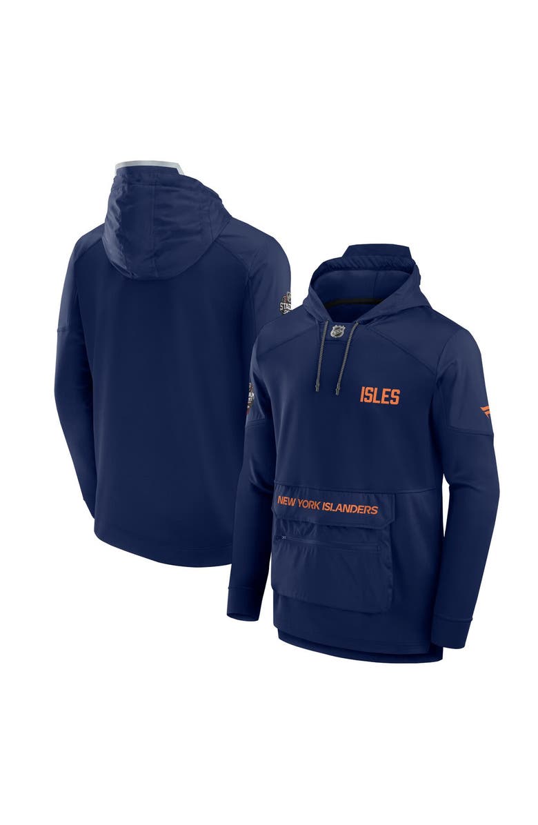 FANATICS Men's Fanatics Branded Navy New York Islanders 2024 NHL Stadium Series Authentic Pro Fleece Pullover Hoodie, Main, color, Navy