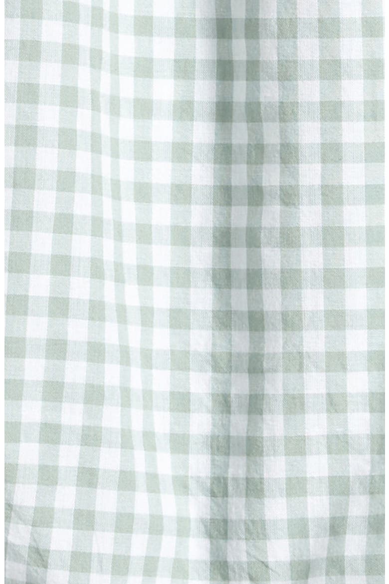 Ruffle Cotton Bubble Romper, Alternate, color, GREEN MIRROR GINGHAM
