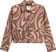 L'AGENCE Nyx Abstract Crop Jacket