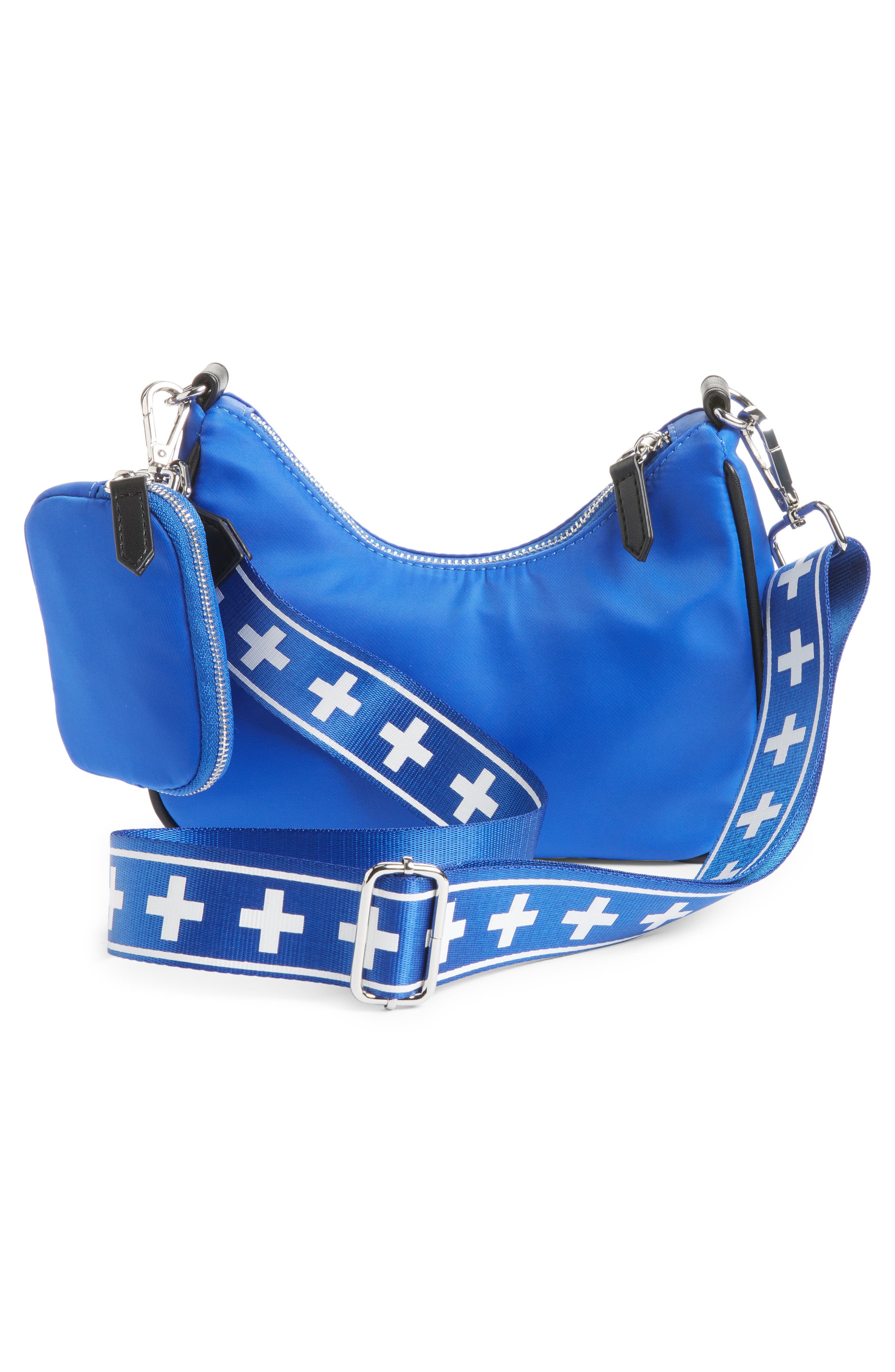 Nylon Crossbody Bag with Accessory Pouch (Nordstrom Exclusive), Alternate, color, BLUE DAZZLE