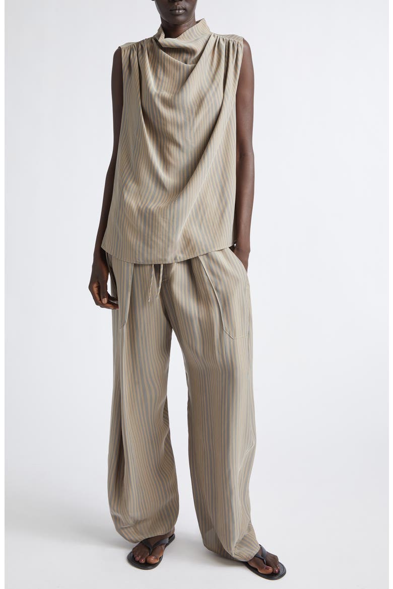 Clemence Stripe Horseshoe Pants, Alternate, color, TIDAL STRIPE